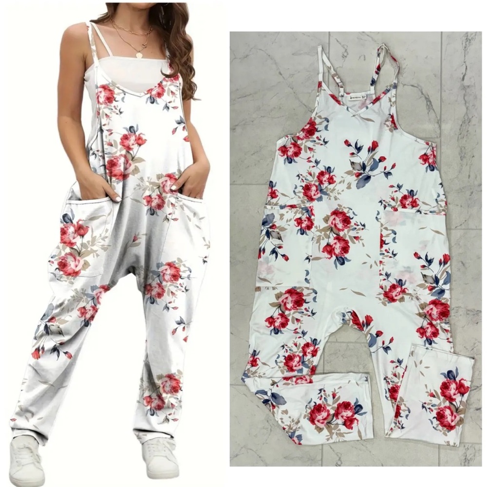 NWT Floral Print Jumpsuit